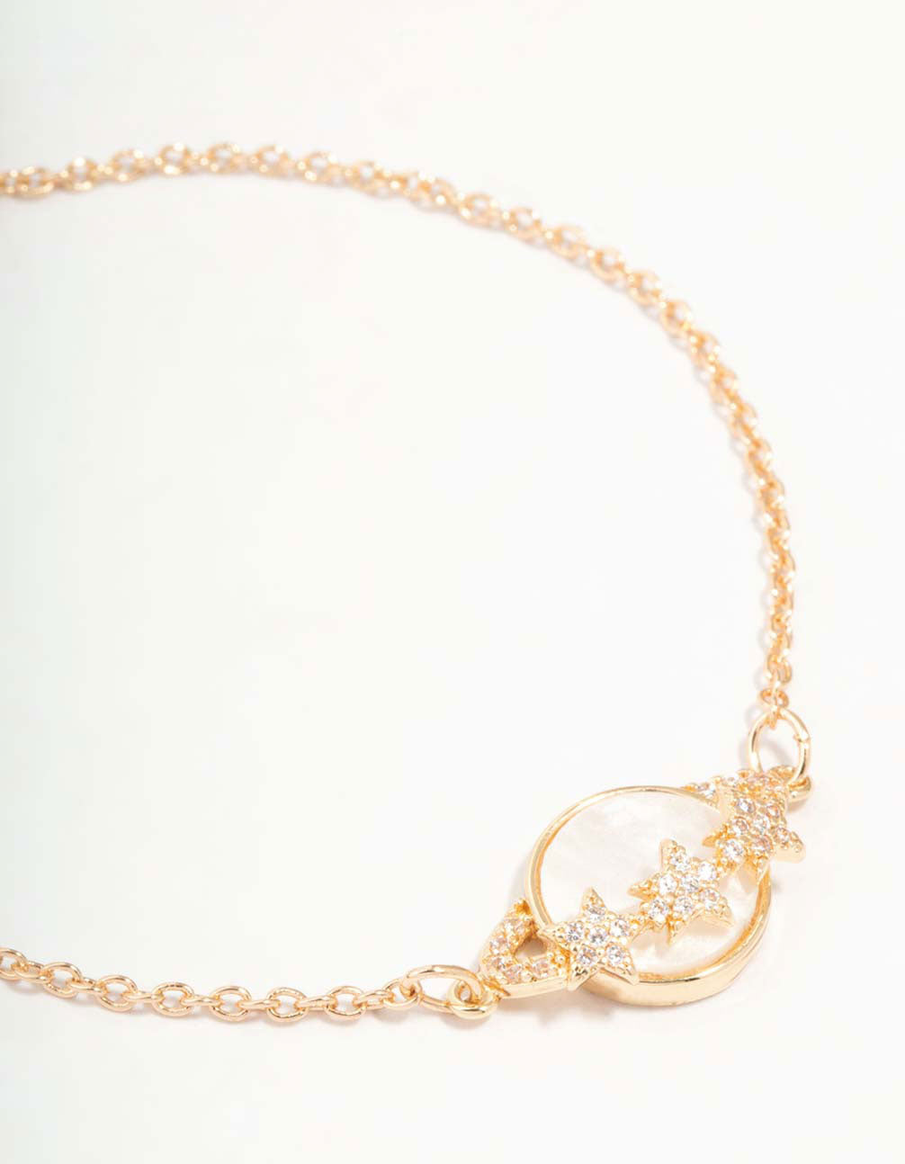 Gold Planet & Diamante Stars Bracelet