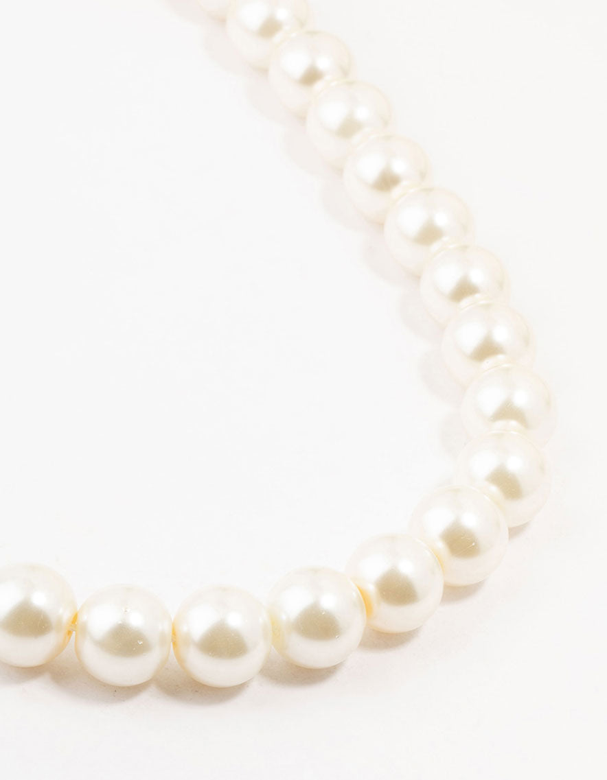 Beaded Graduating Pearl Necklace