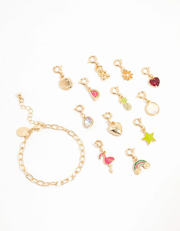 Kids Gold Charm Bracelet Advent Calendar