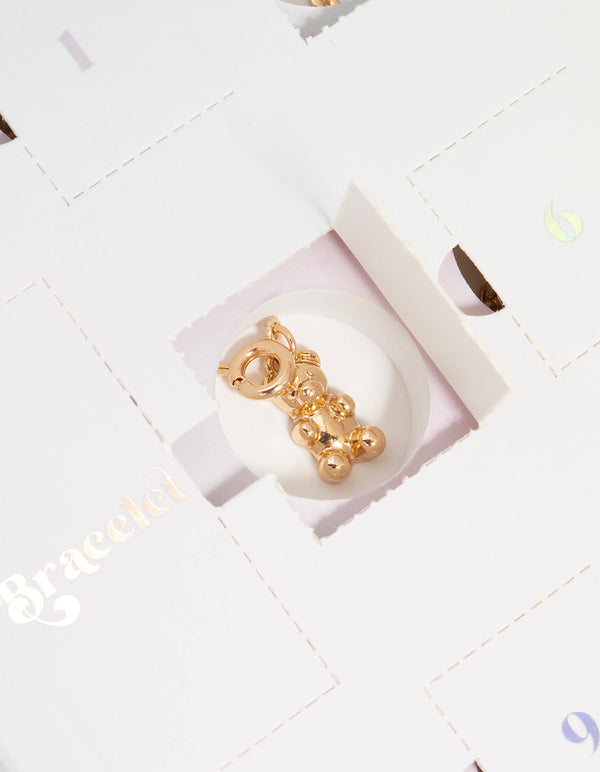Kids Gold Charm Bracelet Advent Calendar