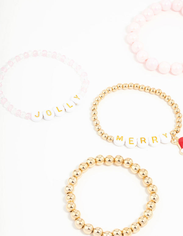 Kids Jolly Stretch Bead Bracelets 5-Pack