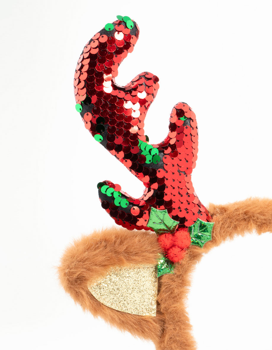 Kids Glittery Deer Headband