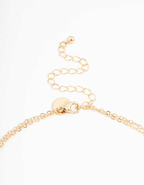 Kids Festive Diamante Reindeer Necklace, Bracelet & Ring Set