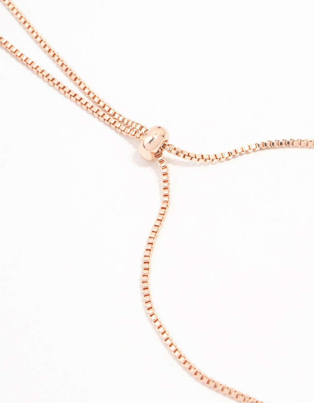 Rose Gold Plated Trio Woven Cubic Zirconia Pink Bows Toggle Bracelet