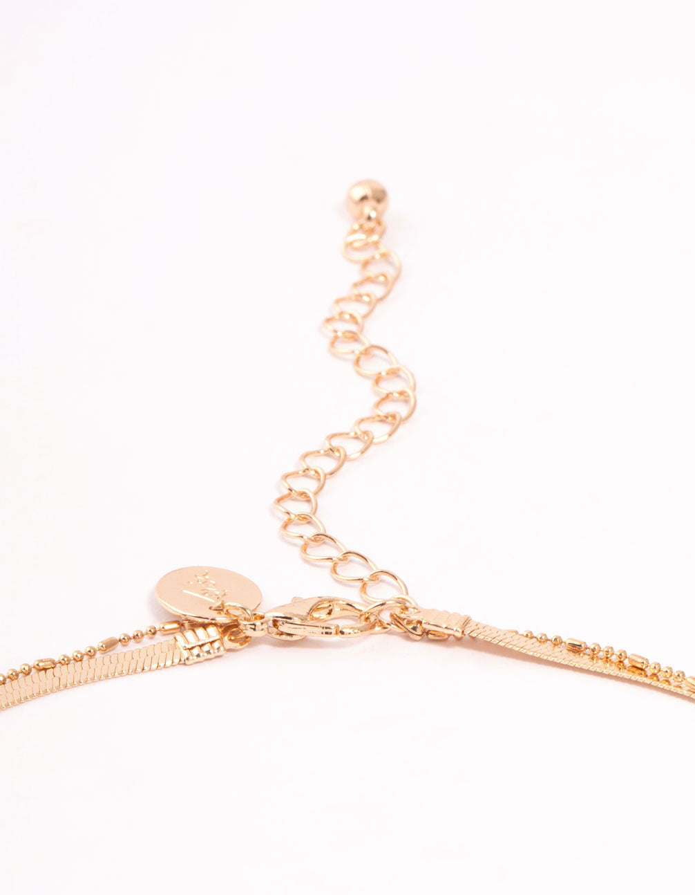 Gold Pearl & Snake Chain Layered Necklace