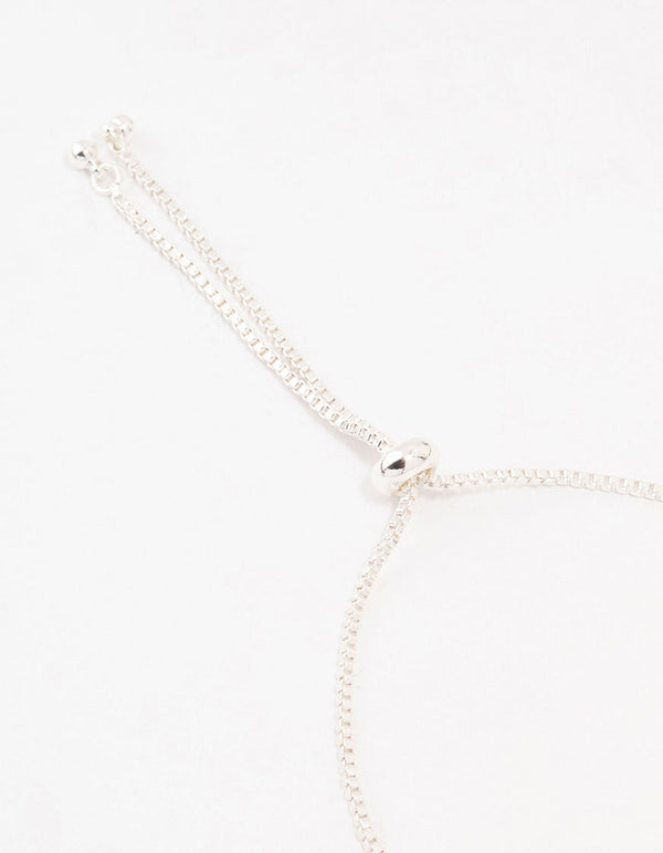 Large Pink Baguette Cubic Zirconia Toggle Bracelet