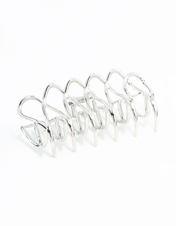 Silver Couture Claw Clip