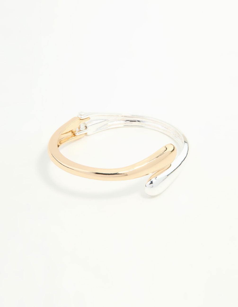 Mixed Metals Swirl Wrist Cuff