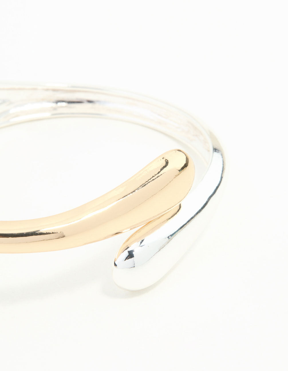 Mixed Metals Swirl Wrist Cuff
