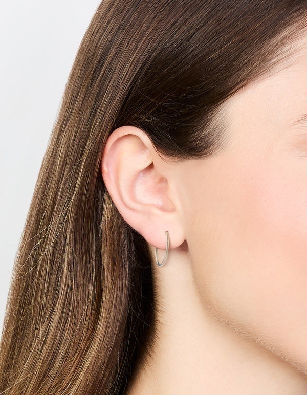 Titanium Sleeper Earrings 14 mm