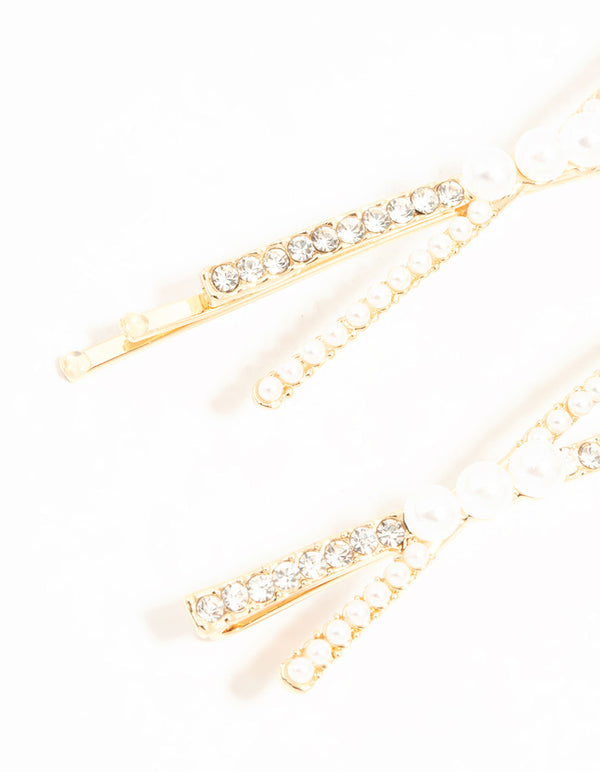 Pearl & Pave Criss Cross Slides 2-Pack