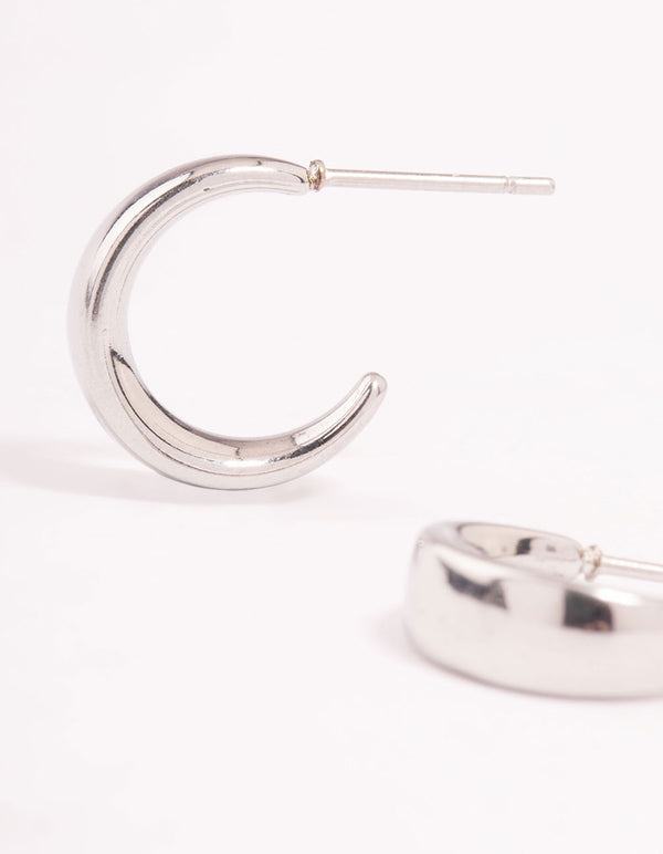 Surgical Steel Graduating Thick Hoop Earrings