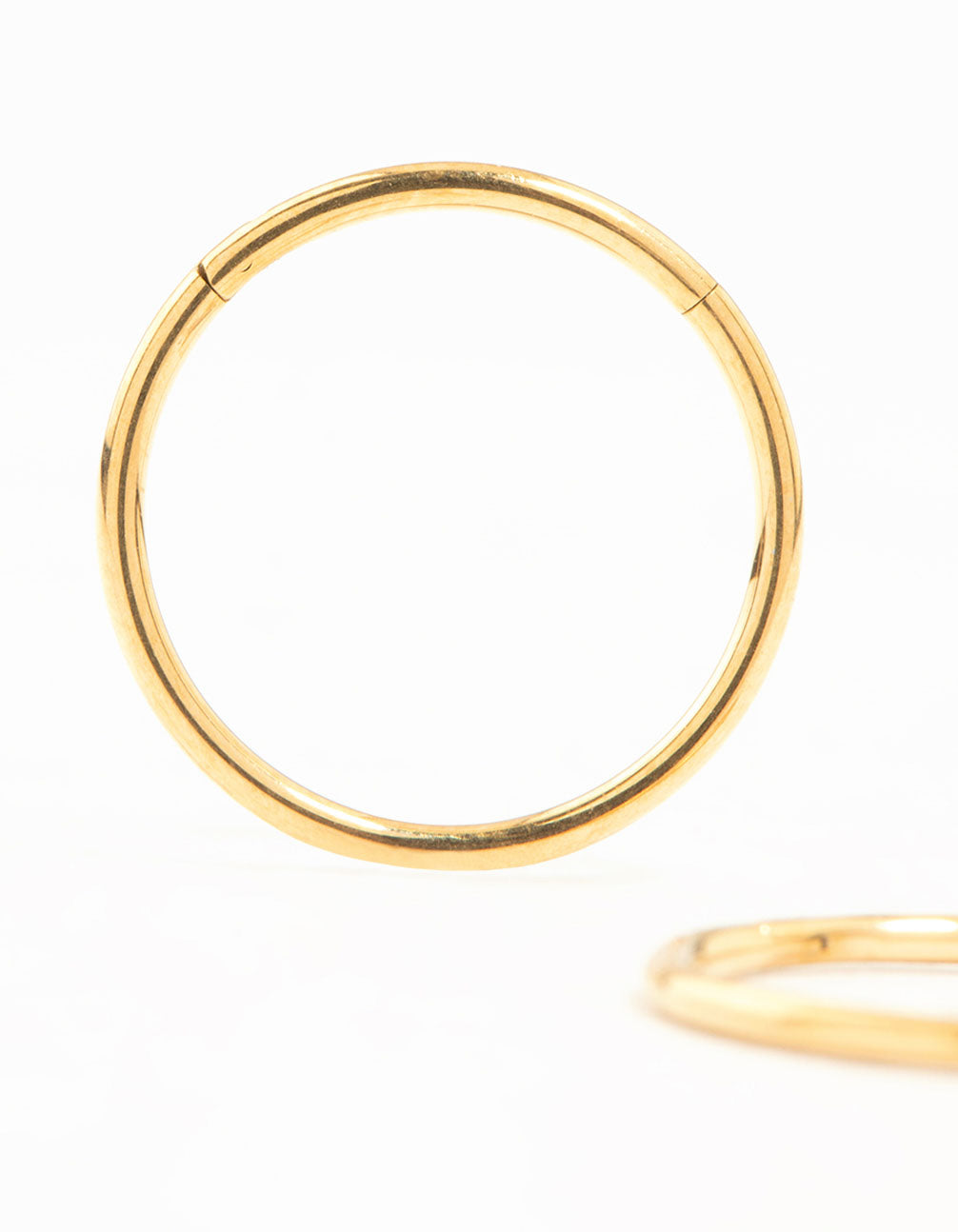 Gold Plated Surgical Steel Medium Sleeper Earrings 12 mm