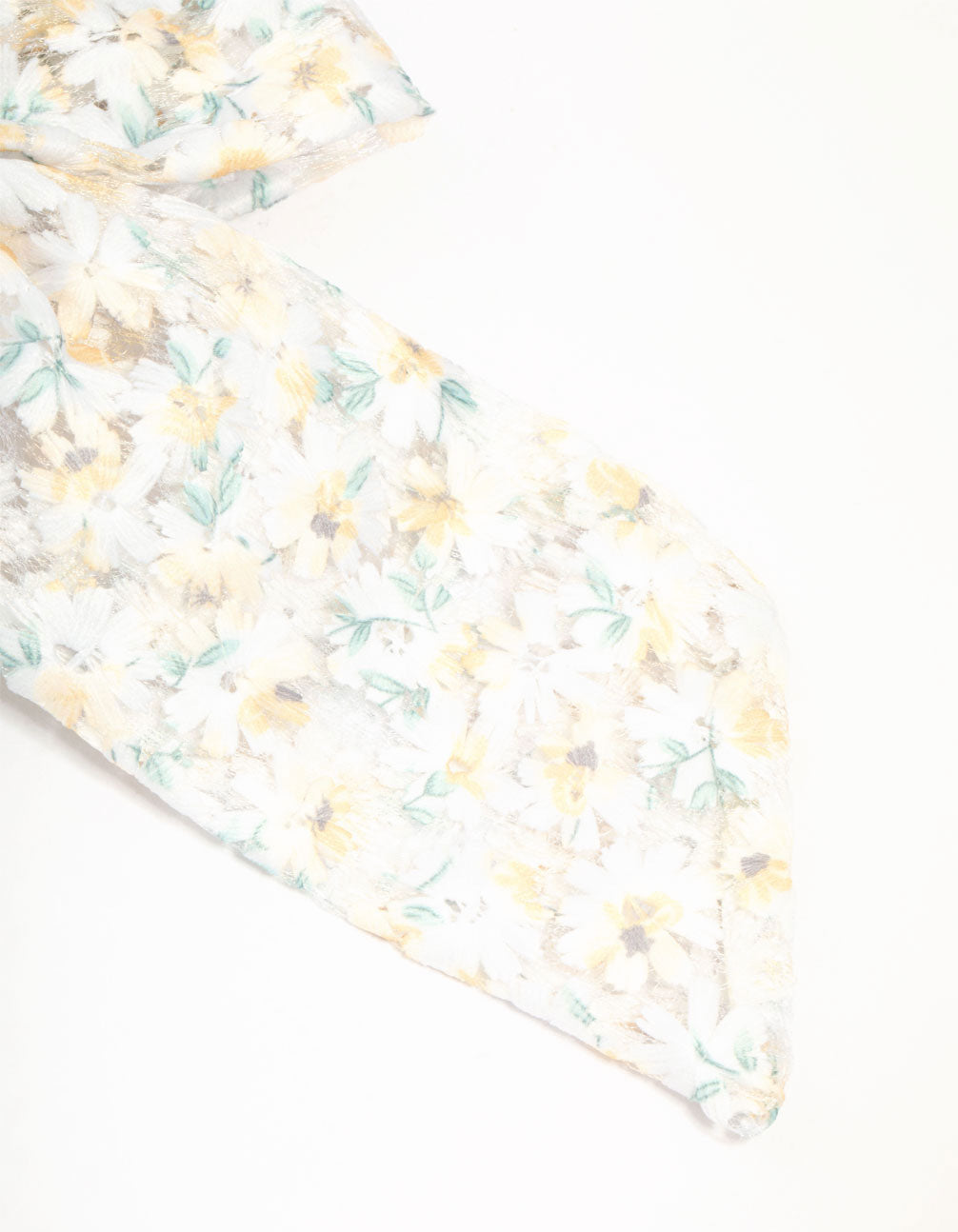Medium Floral Fabric Bow Clip