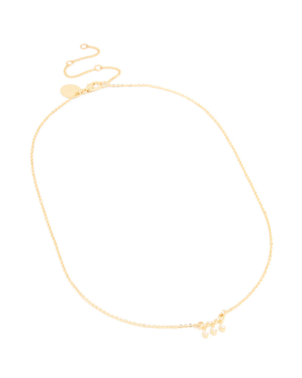 Gold Plated Cubic Zirconia 777 Angel Number Necklace
