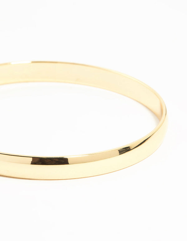 Gold Flat Bangle