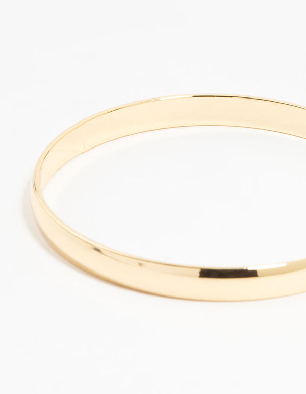 Gold Flat Bangle