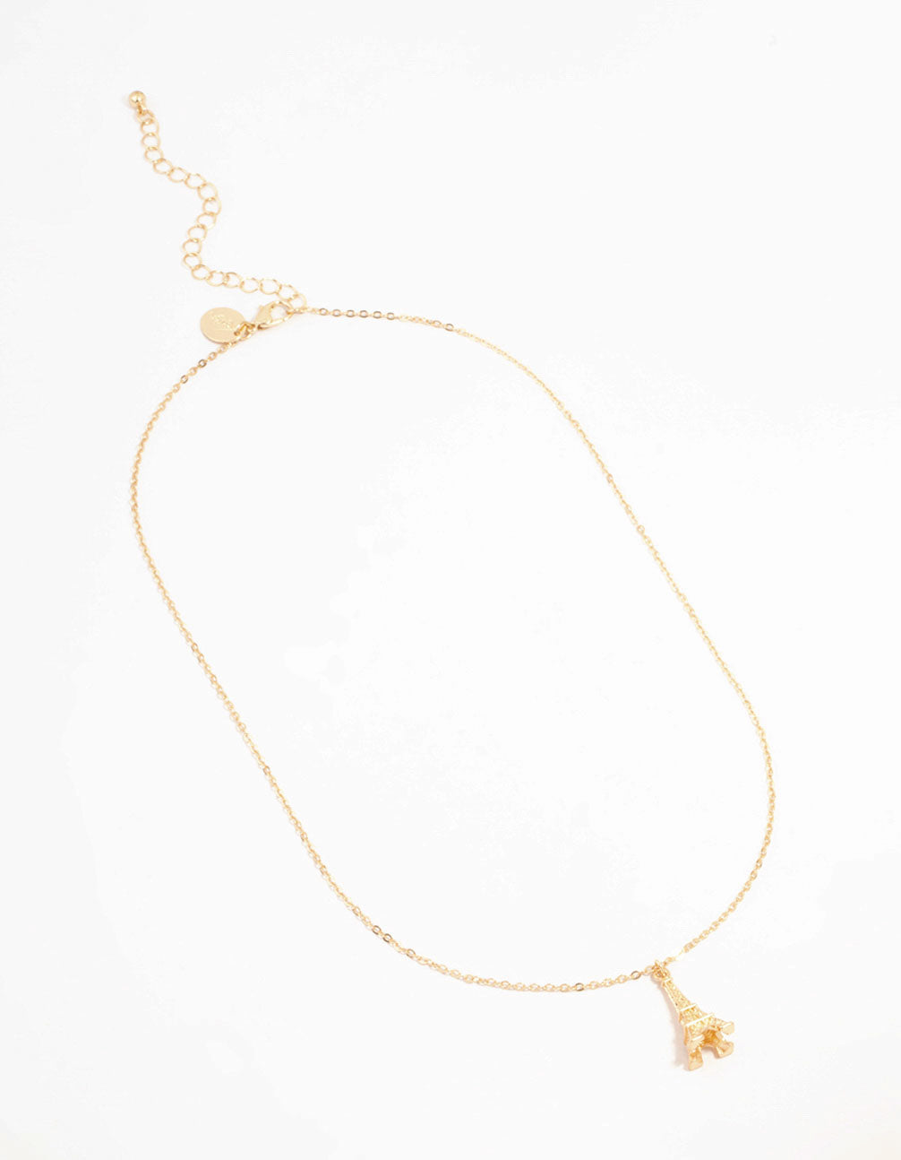 Gold Eiffel Tower Necklace