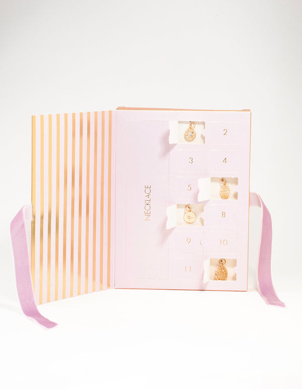 Gold Plated Charm Necklace Advent Calendar