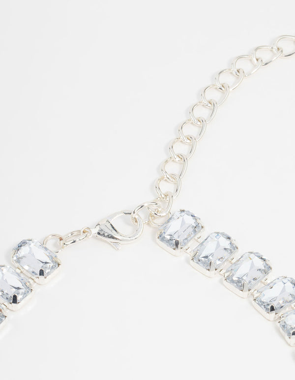 Silver Radiant Diamante Belt