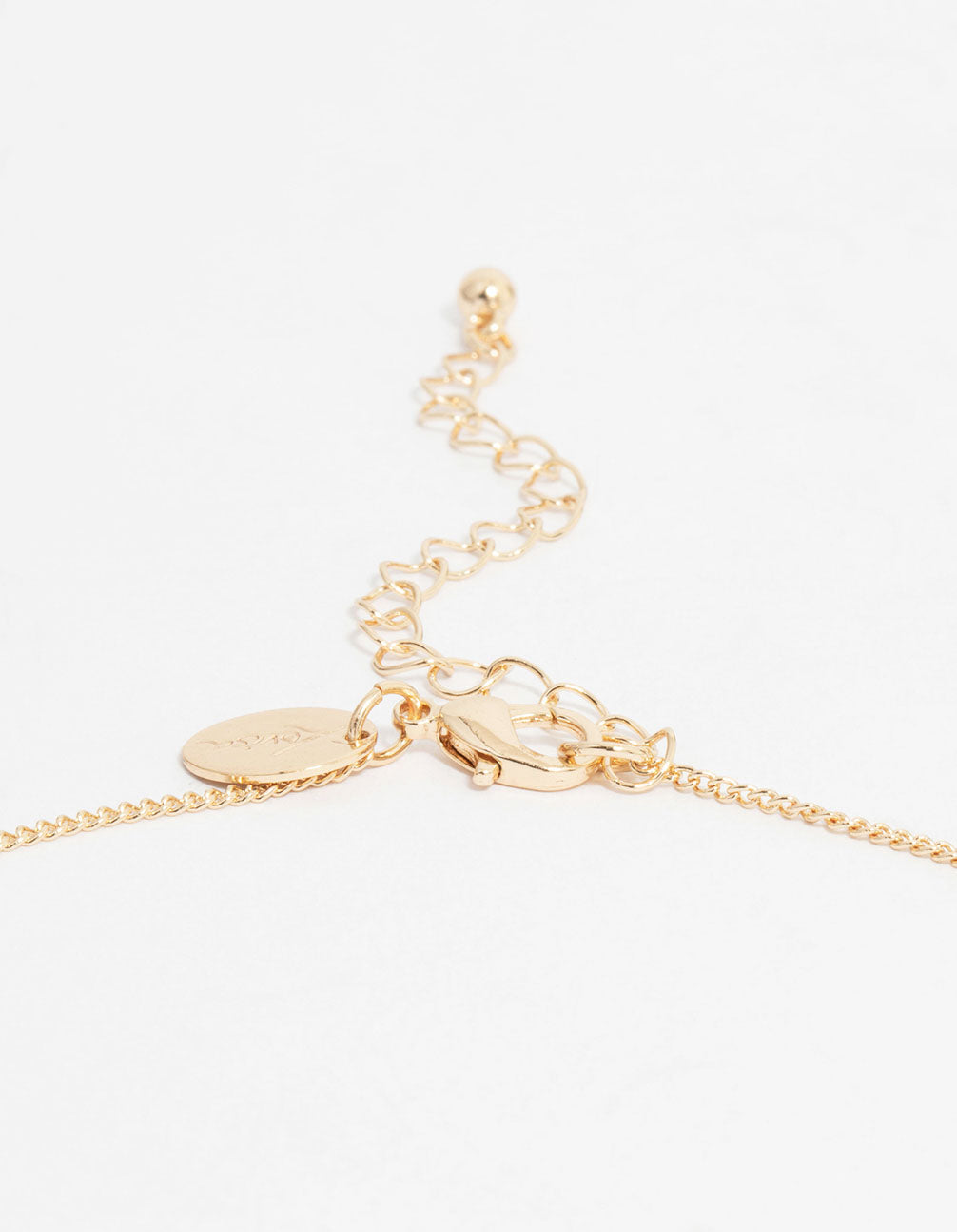 Gold Twist Circle Necklace