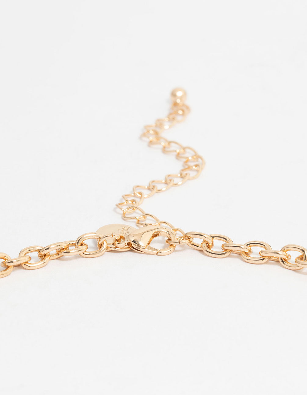 Gold Bow & Cross Charm Necklace