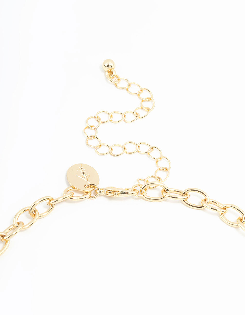 Gold Plated Bow & Star Charm Necklace
