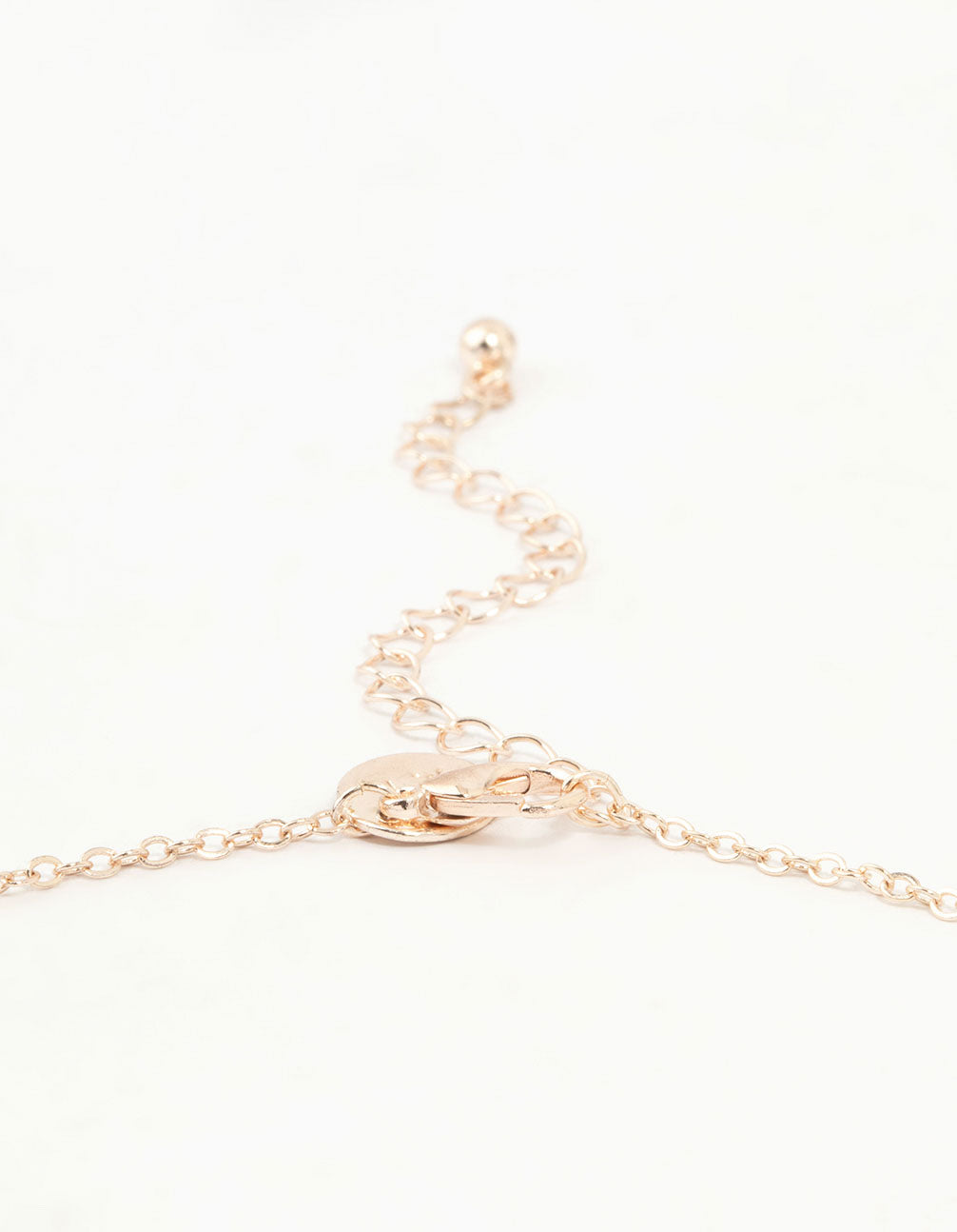 Gold Diamante Butterfly Drop Charm Necklace