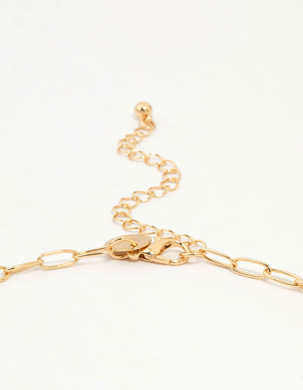 Gold Plated Pearl & Snake Charm Necklace