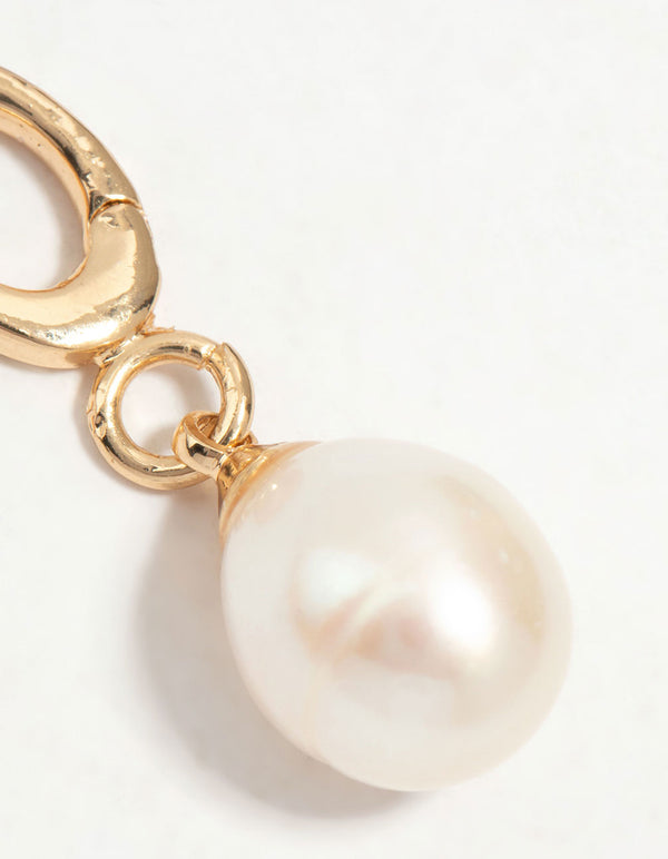 Gold Plated Freshwater Pearl Charm