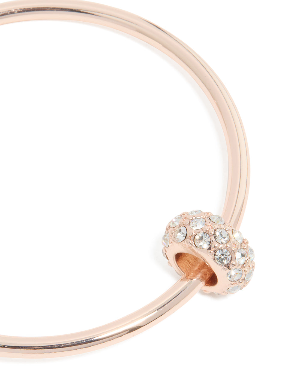 Rose Gold Circle Toggle Bangle