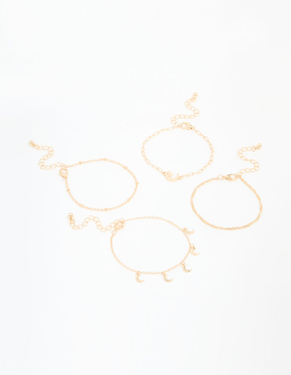 Gold Moon Celestial Bracelets 4-Pack