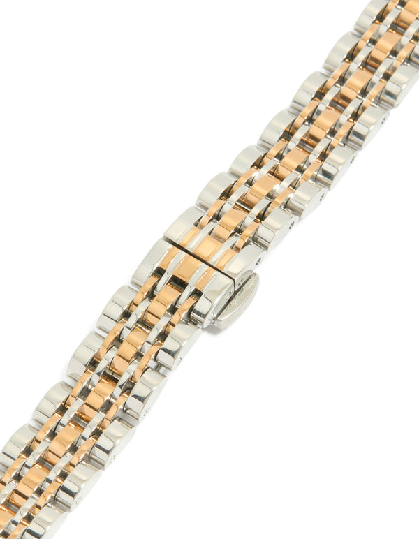 Mixed Metals Detailed Watch Strap 38/40/41 mm