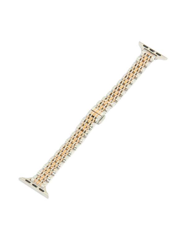 Mixed Metals Detailed Watch Strap 38/40/41 mm