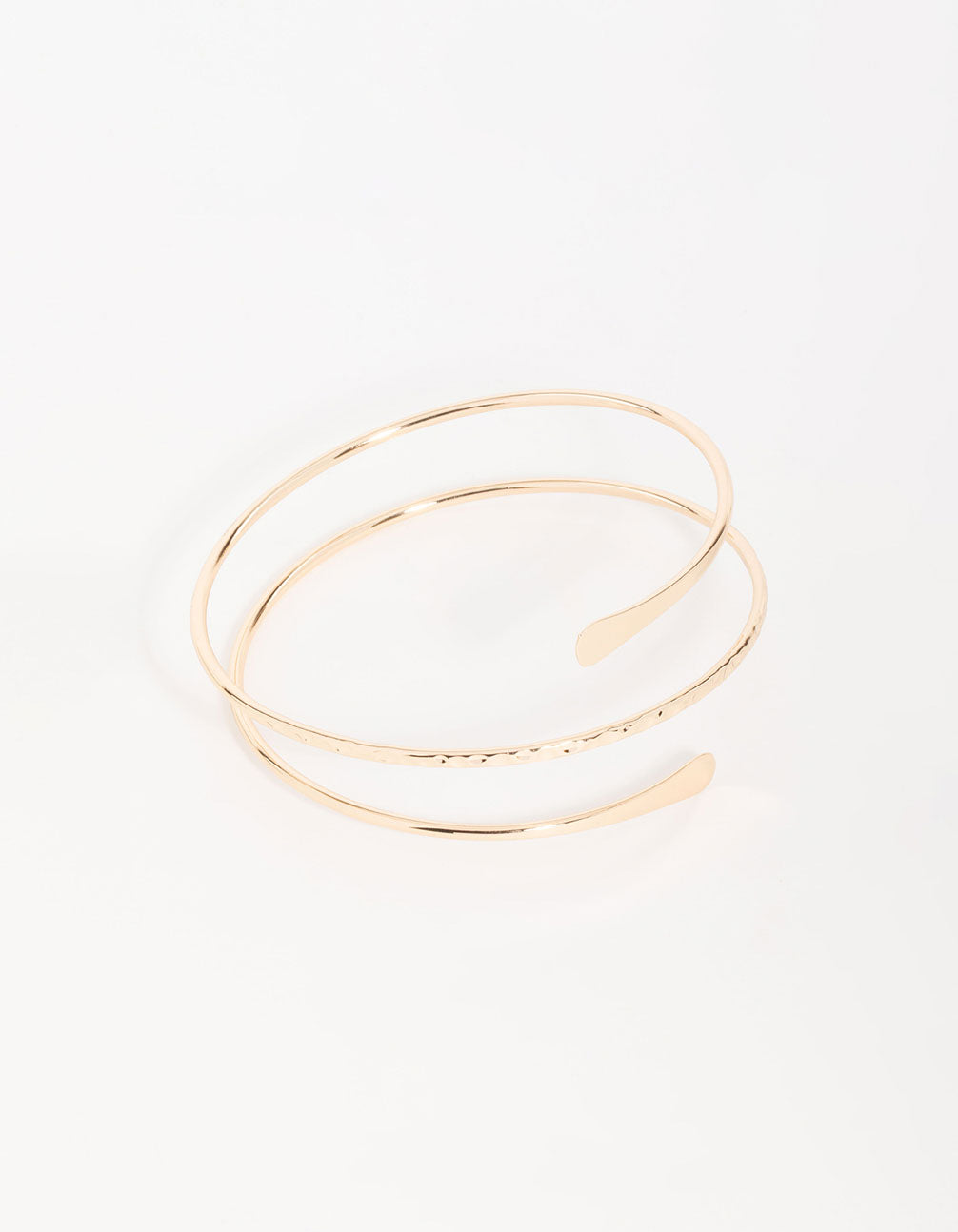 Gold Harmered Arm Cuff