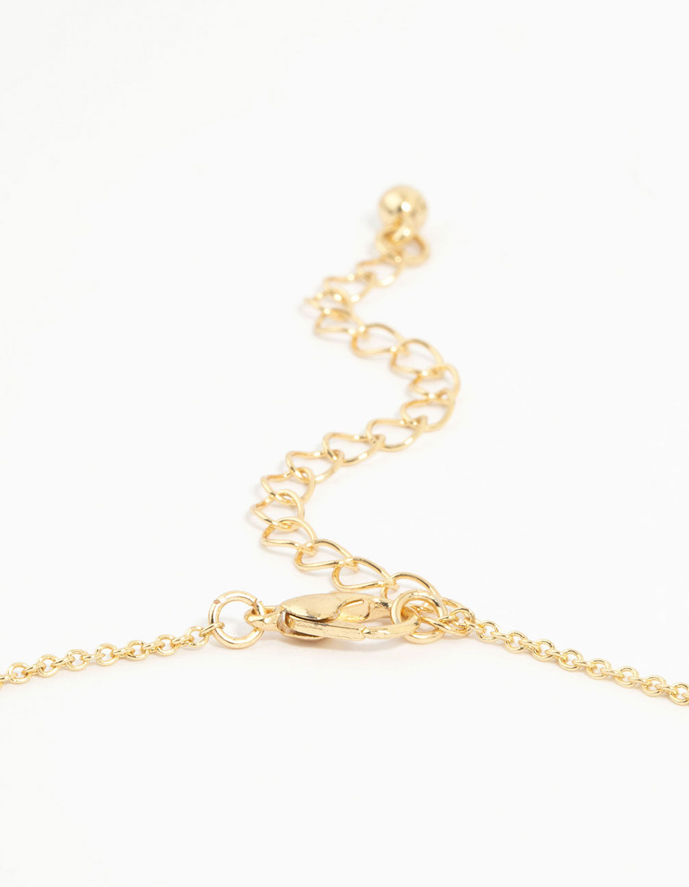 Gold Plated Cubic Zirconia Flower Necklace