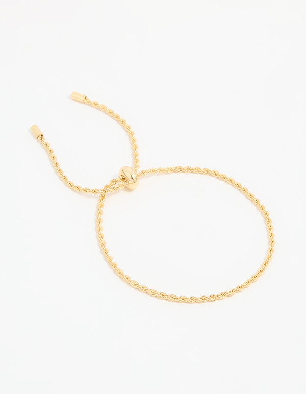 Gold Plated Simple Rope Bracelet
