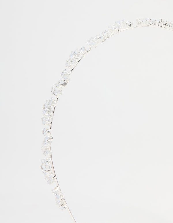 Silver Wavy Vine Headband