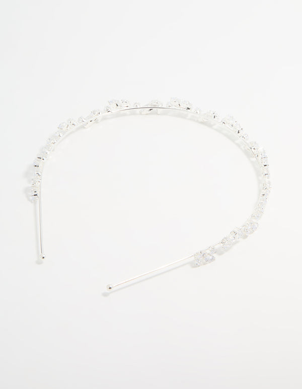 Silver Wavy Vine Headband