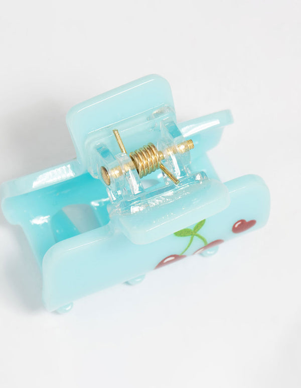 Multicoloured Cherry Small Claw Clips 4-Pack