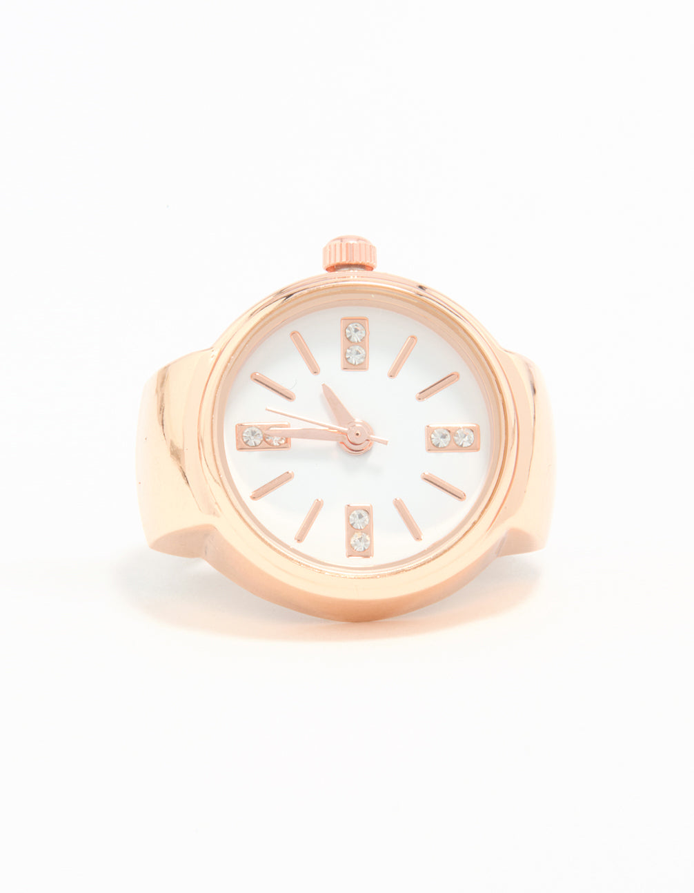 Rose Gold Statement Watch Ring