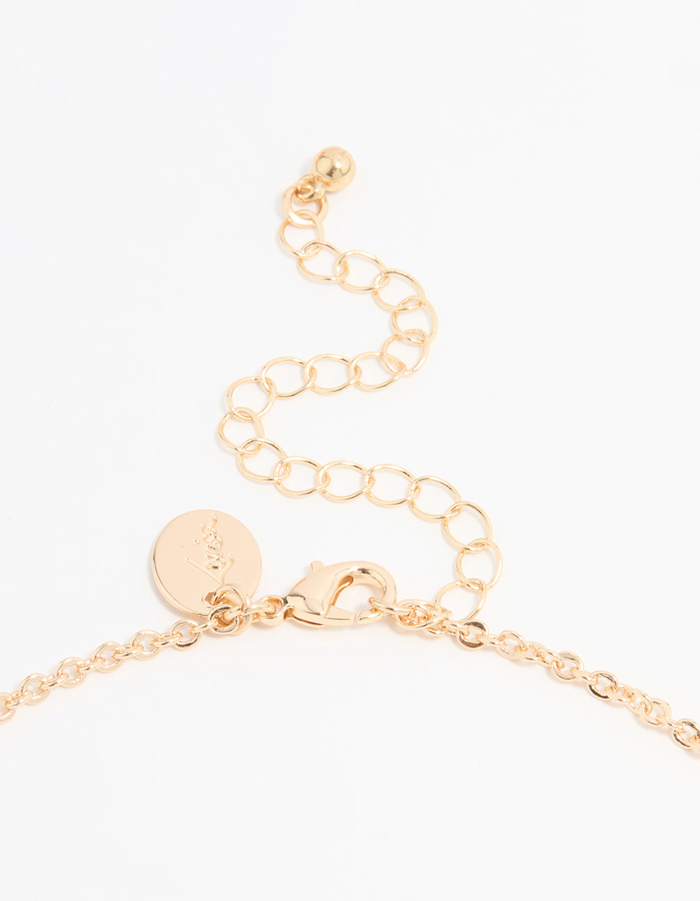 Gold Cubic Zirconia Vine Y-Necklace