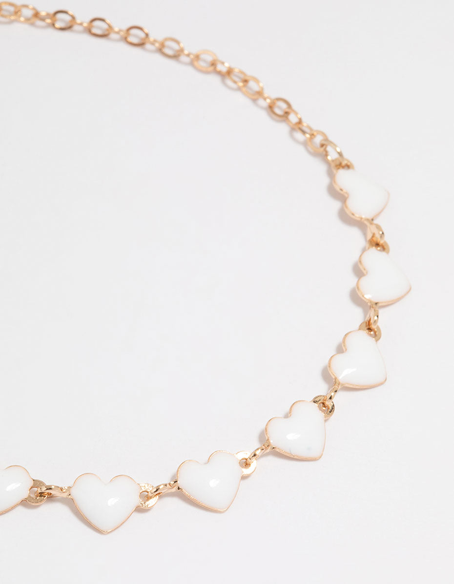 Gold Heart Bracelets 3-Pack
