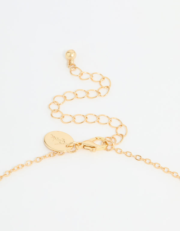 Gold Plated Cross Pendant Necklace