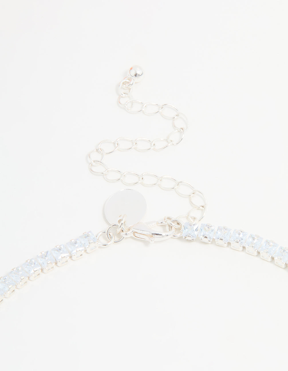 Silver Cubic Zirconia Y-Necklace