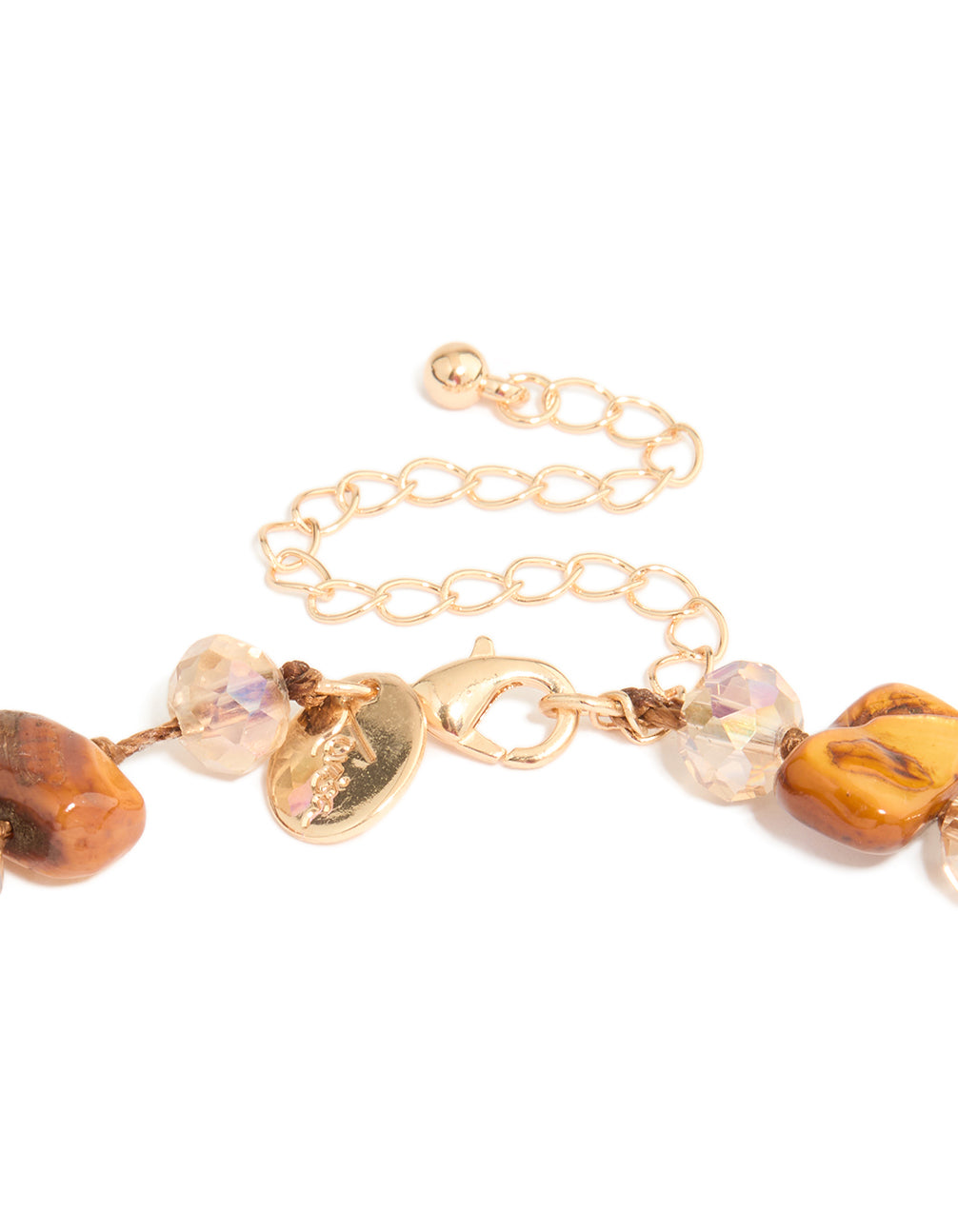 Green & Neutral Beaded Necklace