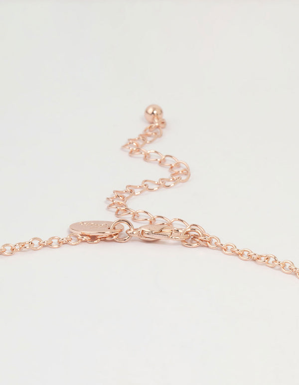 Rose Gold Butterfly Y-Necklace