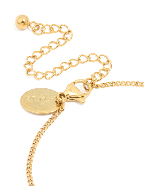 Waterproof Gold Plated Stainless Steel Dainty Heart Bracelet