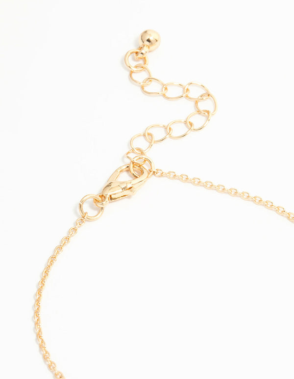 Kids Gold Diamante Heart & Star Butterfly Bracelets 3-Pack