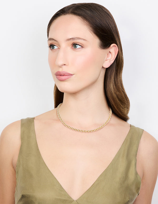Gold Plated Pearl Fireball Bracelet